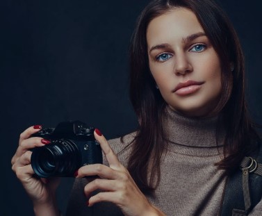 Student învățând fotografia